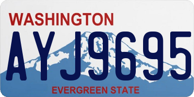 WA license plate AYJ9695