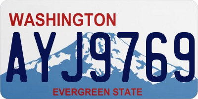 WA license plate AYJ9769