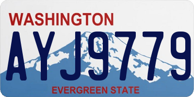 WA license plate AYJ9779