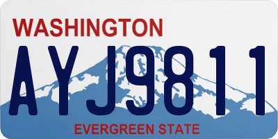 WA license plate AYJ9811