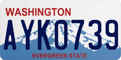 WA license plate AYK0739