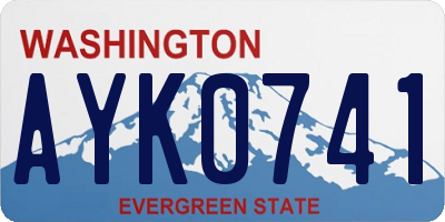 WA license plate AYK0741