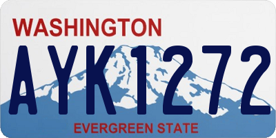 WA license plate AYK1272