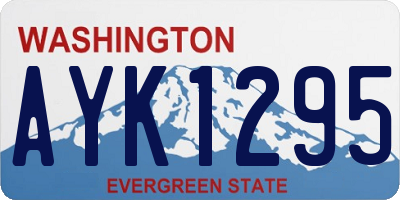 WA license plate AYK1295