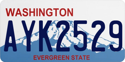 WA license plate AYK2529