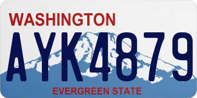 WA license plate AYK4879