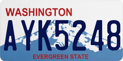 WA license plate AYK5248