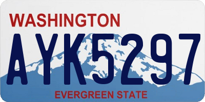 WA license plate AYK5297