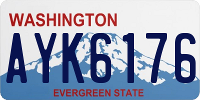 WA license plate AYK6176
