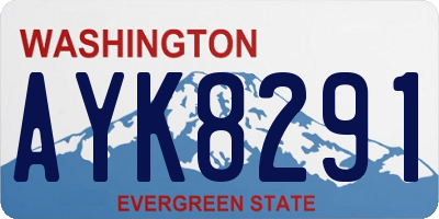 WA license plate AYK8291