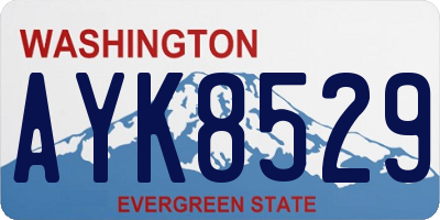WA license plate AYK8529