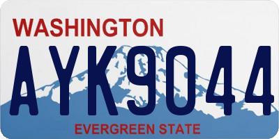 WA license plate AYK9044