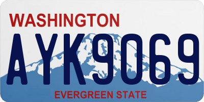 WA license plate AYK9069
