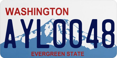 WA license plate AYL0048