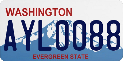 WA license plate AYL0088
