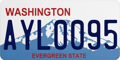 WA license plate AYL0095