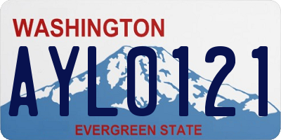 WA license plate AYL0121