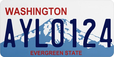 WA license plate AYL0124