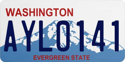 WA license plate AYL0141