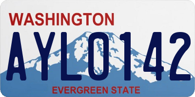 WA license plate AYL0142
