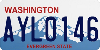 WA license plate AYL0146
