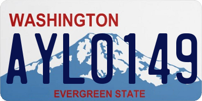 WA license plate AYL0149