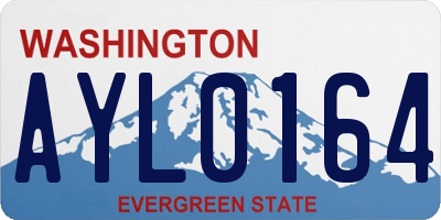 WA license plate AYL0164