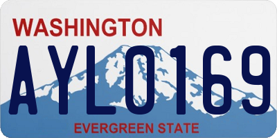 WA license plate AYL0169