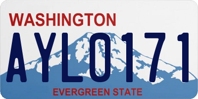 WA license plate AYL0171