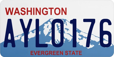 WA license plate AYL0176