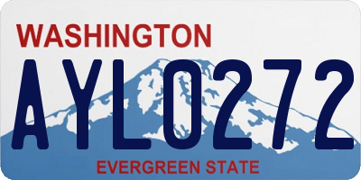 WA license plate AYL0272
