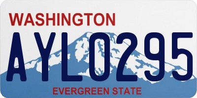 WA license plate AYL0295