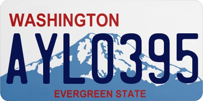 WA license plate AYL0395
