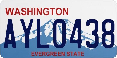 WA license plate AYL0438