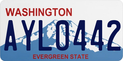 WA license plate AYL0442