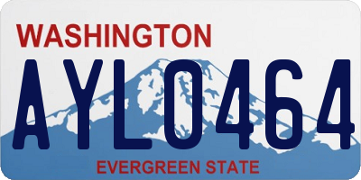 WA license plate AYL0464