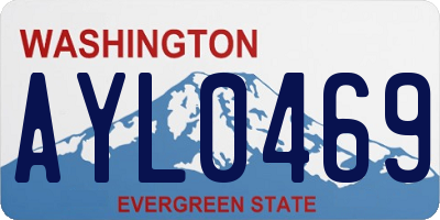 WA license plate AYL0469