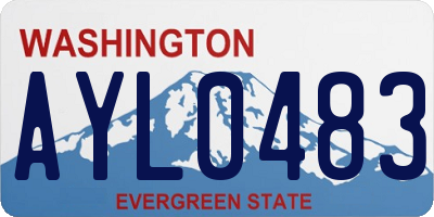 WA license plate AYL0483