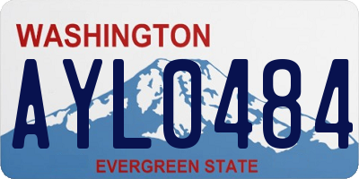 WA license plate AYL0484