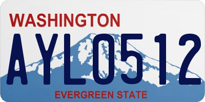 WA license plate AYL0512