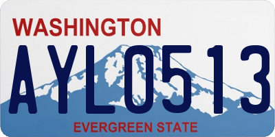 WA license plate AYL0513