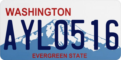 WA license plate AYL0516