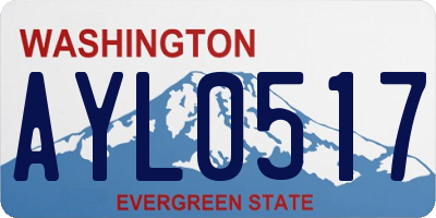 WA license plate AYL0517