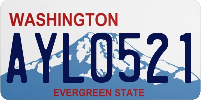 WA license plate AYL0521