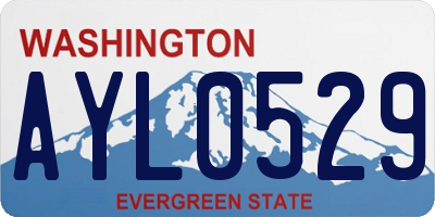 WA license plate AYL0529