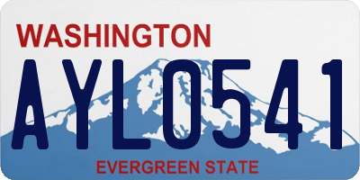WA license plate AYL0541