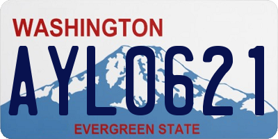 WA license plate AYL0621