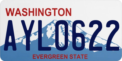 WA license plate AYL0622