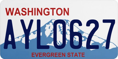 WA license plate AYL0627