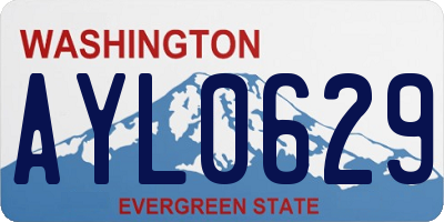 WA license plate AYL0629